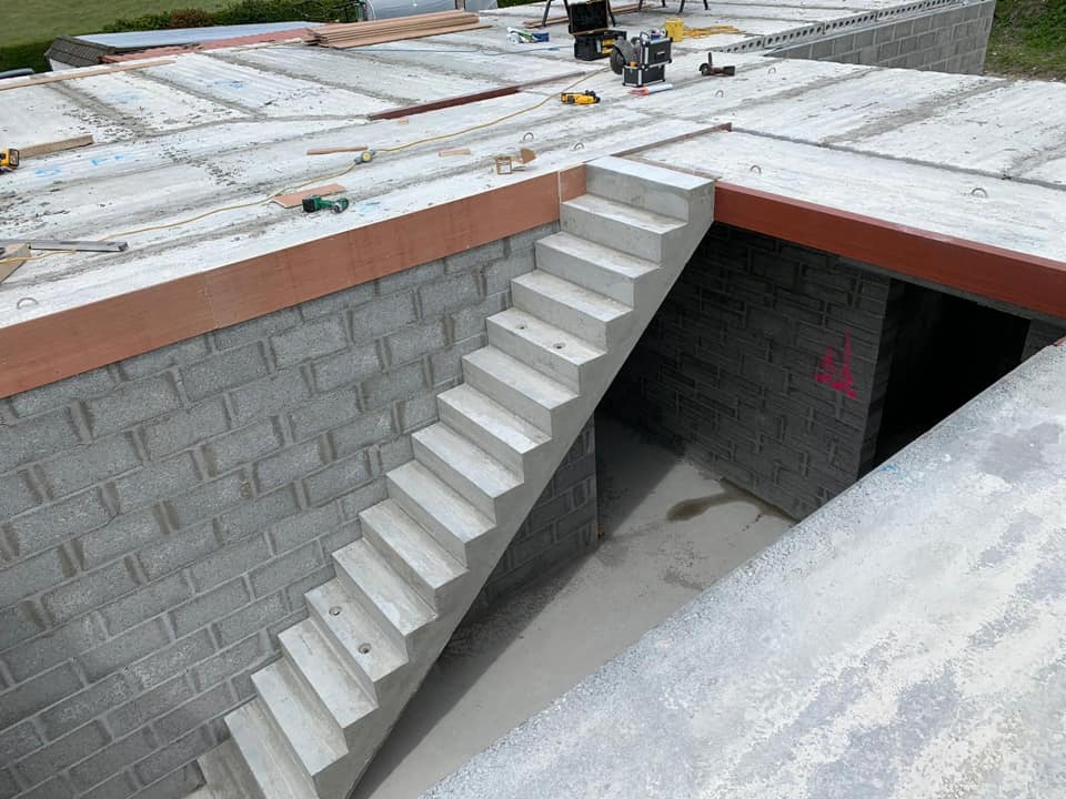 50sqm of 150mm Hollowcore & Precast Stairs in St. Mullins, Carlow