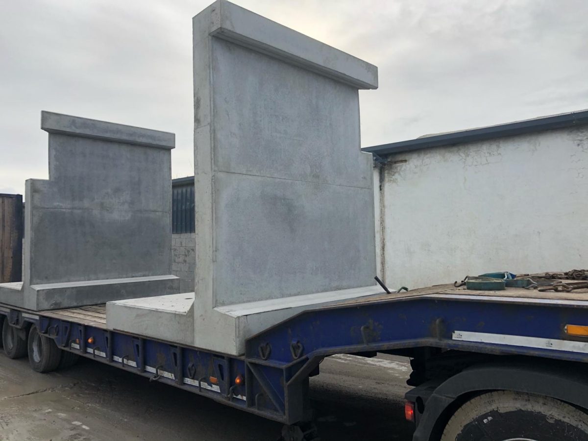 Precast Retaining Wing Walls for Clonmel Enterprises